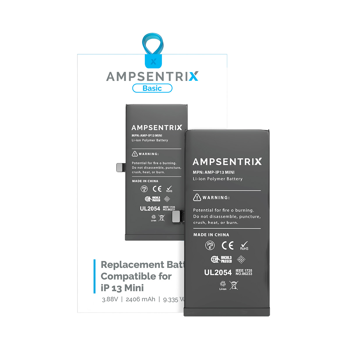 Bateria Ampsentrix Basic iPhone 13 Mini